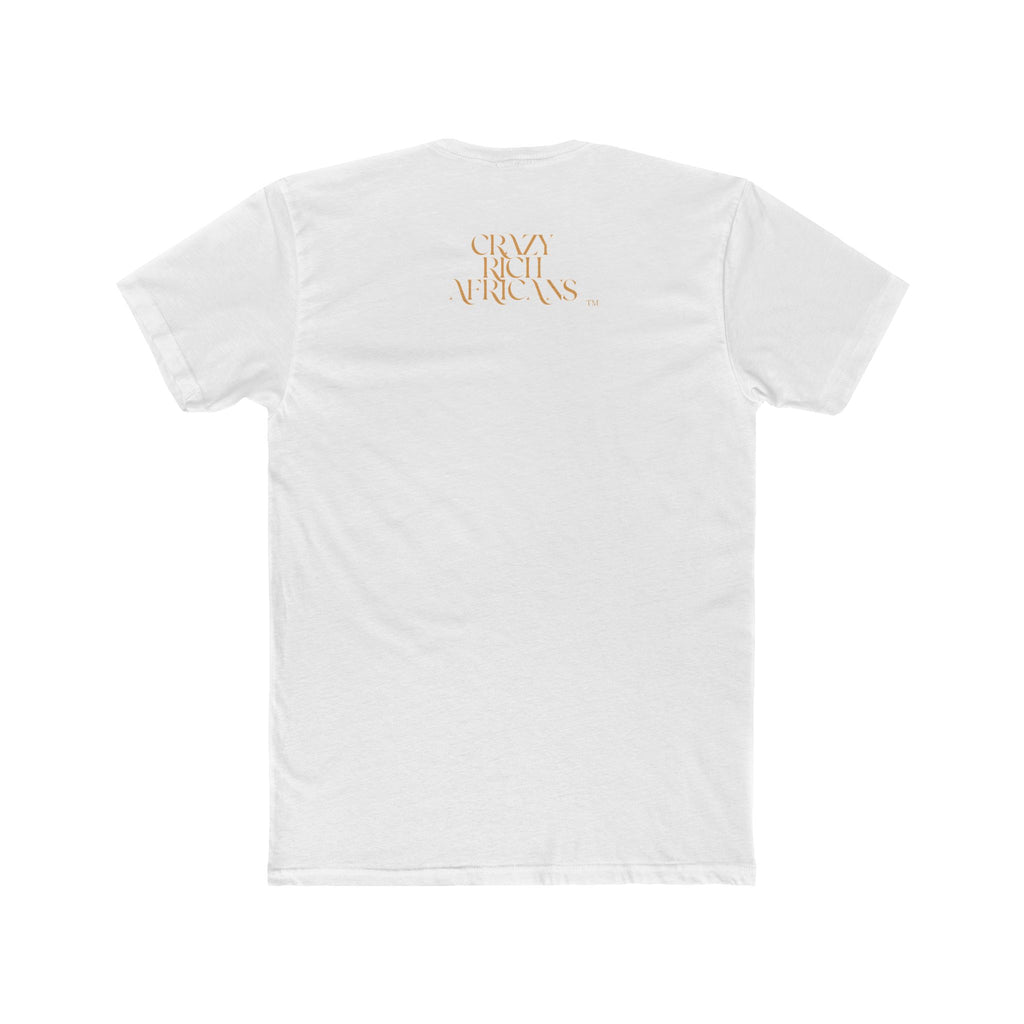 CRZY RICH AFRICANS Graphic Tee | Black Gold Typography Shirt