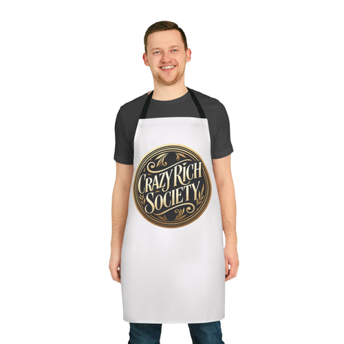 Crazy Rich Society Apron | Printed Kitchen Apron with Logo